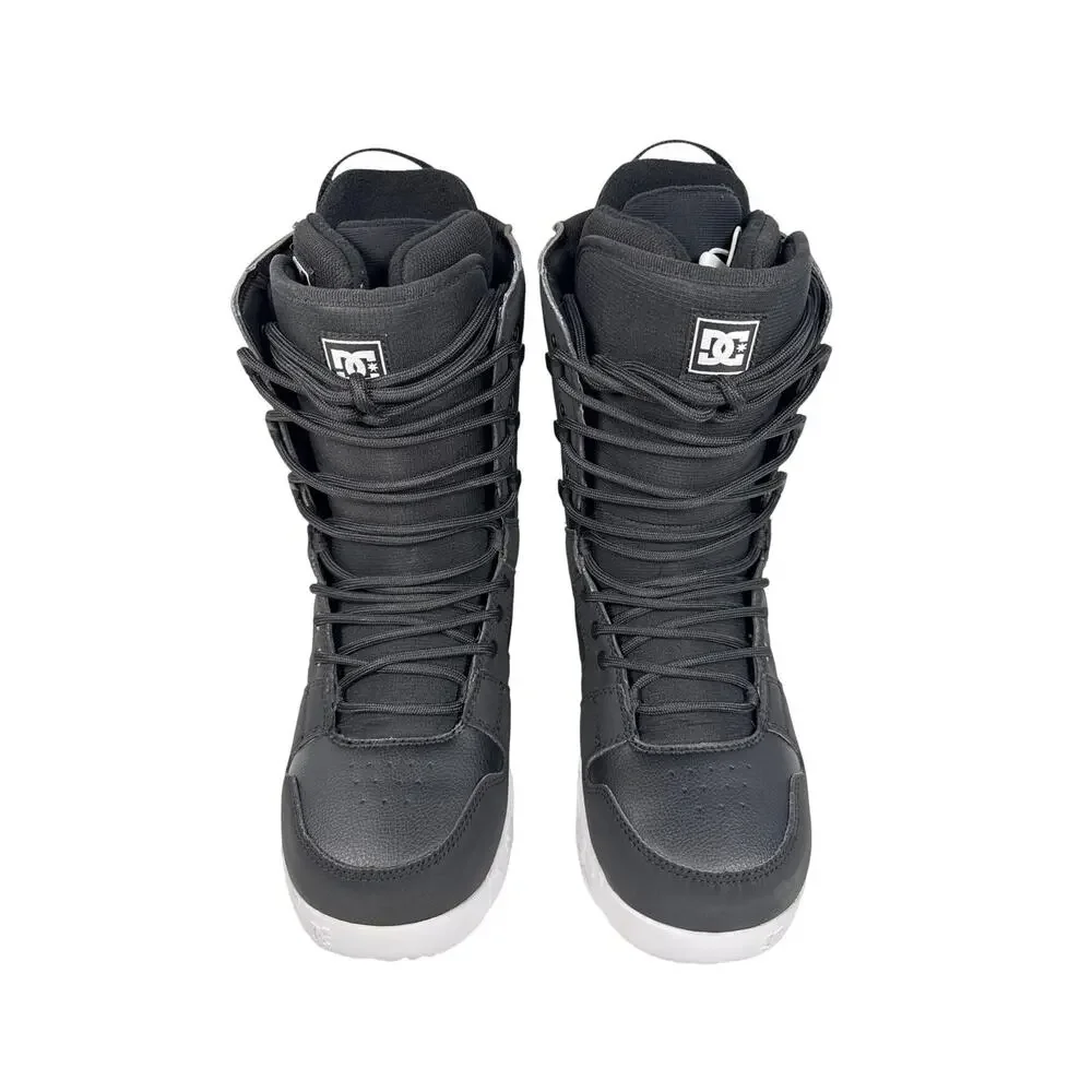 DC Phase Snowboard Boots Mens 8 EU 40.5 Black White Lace Up NEW